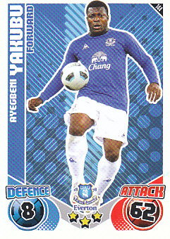 Yakubu Aiyegbeni Everton 2010/11 Topps Match Attax #144